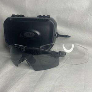 Oakley Si Ballistic M Frame 2.0 Sunglasses Set APEL Approved Black Clear Safety
